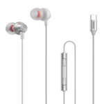 Tai nghe nhét tai stereo kim loại REMAX RM-560 Type-C có điều khiển dây + MIC, Hỗ trợ rảnh tay, Không dành cho điện thoại Samsung