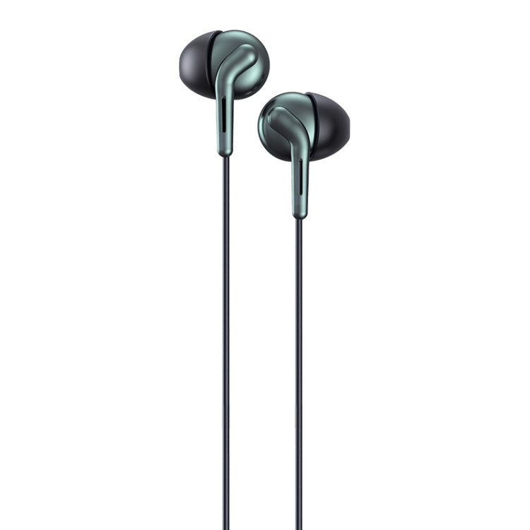 Tai nghe nhạc stereo kim loại nhét tai REMAX RM-595 đầu cắm 3.5mm mạ vàng, tác động kép, có điều khiển dây + MIC, hỗ trợ rảnh tay