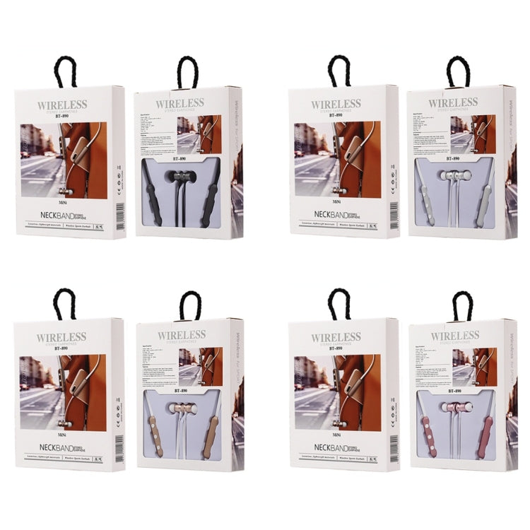 Tai nghe Bluetooth BT-890 4.2 thiết kế đeo cổ, hỗ trợ phát nhạc, chuyển bài, điều chỉnh âm lượng và trả lời cuộc gọi