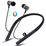 Tai nghe Bluetooth F108 4.2 thiết kế đeo cổ, hỗ trợ phát nhạc, chuyển bài, điều chỉnh âm lượng và trả lời cuộc gọi