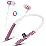Tai nghe Bluetooth F108 4.2 thiết kế đeo cổ, hỗ trợ phát nhạc, chuyển bài, điều chỉnh âm lượng và trả lời cuộc gọi