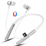 Tai nghe Bluetooth F108 4.2 thiết kế đeo cổ, hỗ trợ phát nhạc, chuyển bài, điều chỉnh âm lượng và trả lời cuộc gọi