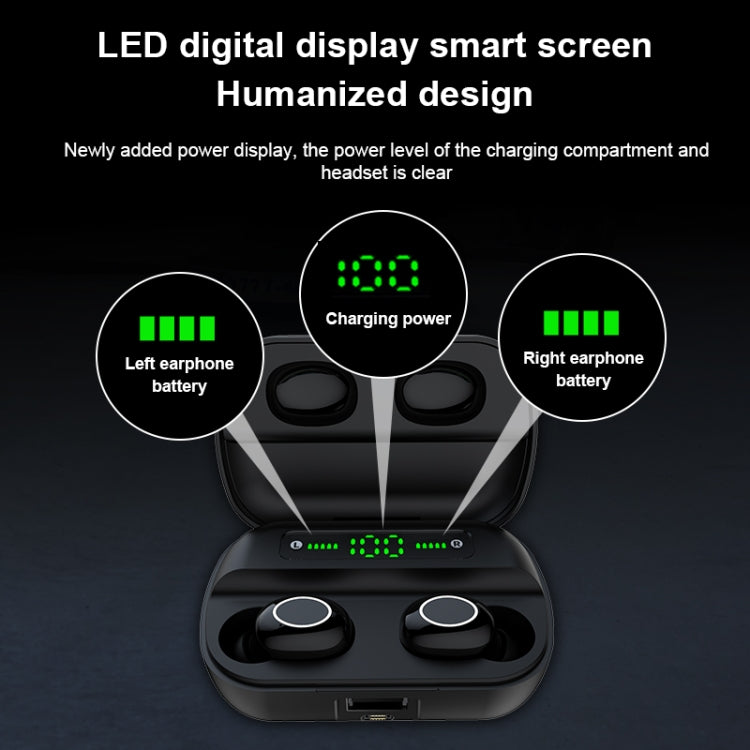 Tai nghe Bluetooth cảm ứng TWS S11 với hộp sạc nam châm, hỗ trợ hiển thị pin LED ba màn hình