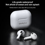 Tai nghe Bluetooth Lenovo LivePods LP40 TWS chống nước IPX4 kèm hộp sạc, hỗ trợ cảm ứng & cuộc gọi HD & Siri & chuyển đổi chính-phụ, LivePods LP40