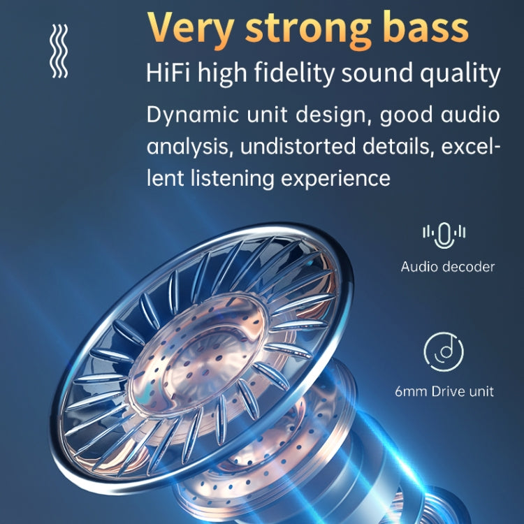 Tai nghe Bluetooth không dây M9 Bluetooth 5.1 TWS màn hình kỹ thuật số gương kèm hộp sạc đèn pin, hỗ trợ cảm ứng & Siri & hiển thị pin, M9 (Đen)