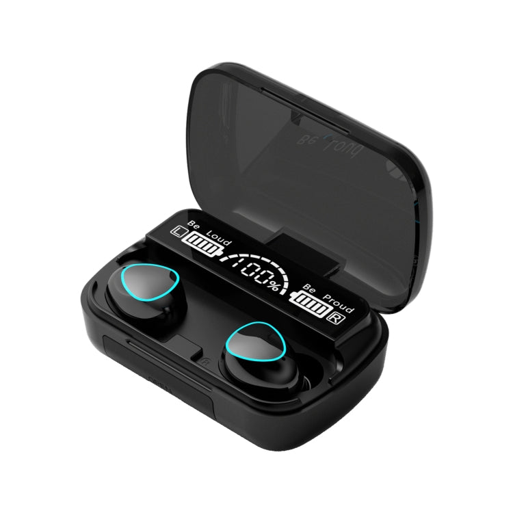 Tai nghe Bluetooth không dây M10 Bluetooth 5.1 TWS màn hình kỹ thuật số kèm hộp sạc, hỗ trợ cảm ứng & Siri & hiển thị pin, M10 Đen, M10 Xanh lá