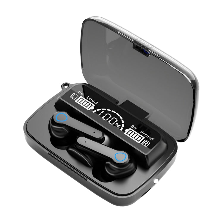 Tai nghe Bluetooth không dây M19 Bluetooth 5.1 TWS màn hình kỹ thuật số kèm hộp sạc, hỗ trợ cảm ứng & Siri & hiển thị pin