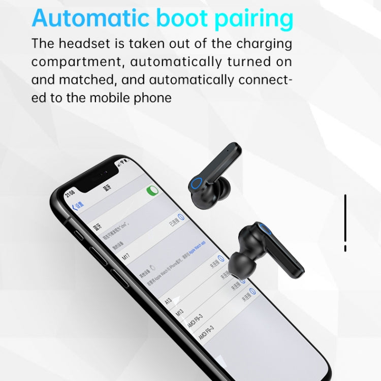 Tai nghe Bluetooth không dây M19 Bluetooth 5.1 TWS màn hình kỹ thuật số kèm hộp sạc, hỗ trợ cảm ứng & Siri & hiển thị pin