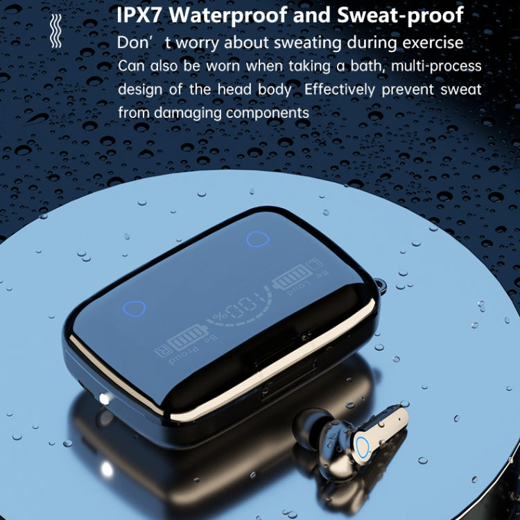 Tai nghe Bluetooth không dây M19 Bluetooth 5.1 TWS màn hình kỹ thuật số kèm hộp sạc, hỗ trợ cảm ứng & Siri & hiển thị pin