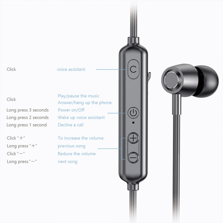 Tai nghe Bluetooth thể thao không dây gắn cổ A10 Bluetooth 5.0