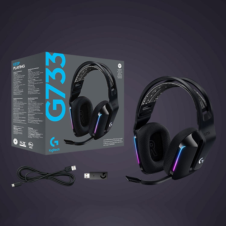 Tai nghe chơi game không dây Logitech G733 LIGHT SPEED RGB
