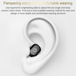 Tai nghe Bluetooth không dây một bên tai gắn trong tai vô hình H58 Bluetooth 4.1