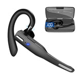 Tai nghe Bluetooth không dây chống ồn móc tai xoay đơn YYK-525 kèm hộp sạc và màn hình kỹ thuật số, YYK-525 kèm hộp sạc