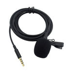 Microphone cài cổ áo ghi âm ZS0154 cho điện thoại di động, chiều dài cáp: 2.5m, 2.5m