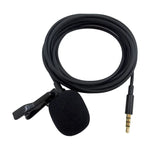 Microphone cài cổ áo ghi âm ZS0154 cho điện thoại di động, chiều dài cáp: 2.5m, 2.5m