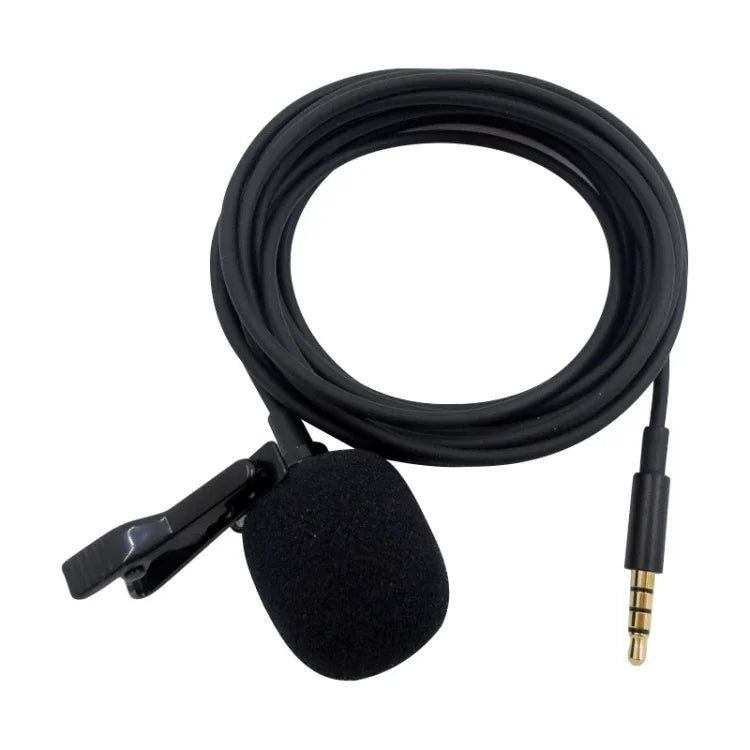 Microphone cài cổ áo ghi âm ZS0154 cho điện thoại di động, chiều dài cáp: 2.5m, 2.5m