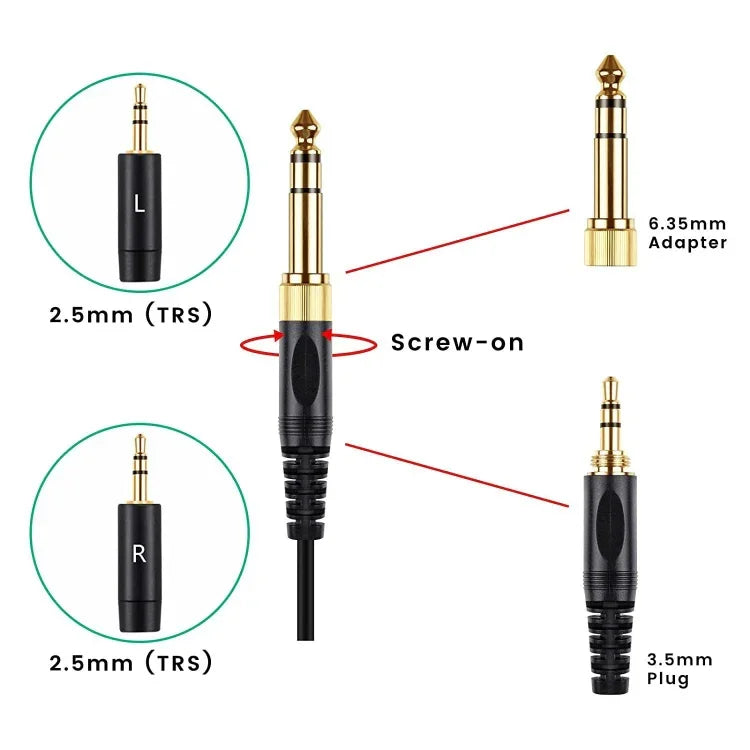 Cáp âm thanh tai nghe ZS0228 cho HIFIMAN HE400i HE560 1000
