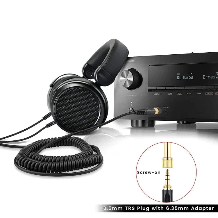 Cáp âm thanh lò xo đôi 3.5mm cho tai nghe Denon AH-D7100 7200 D600 D9200 5200 ZS0227