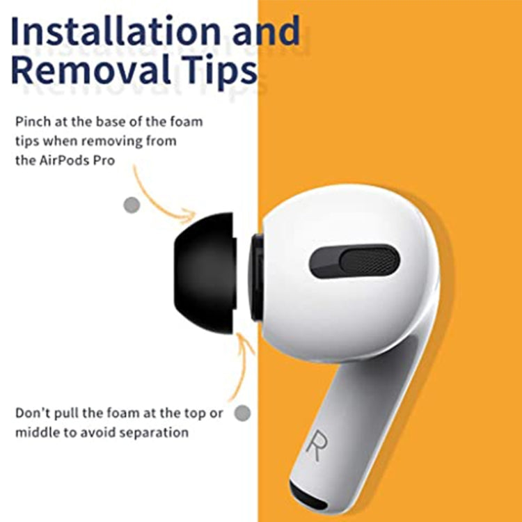 Đệm tai bằng bọt nhớ chậm ZS0164 cho AirPods Pro, kích thước: M, M