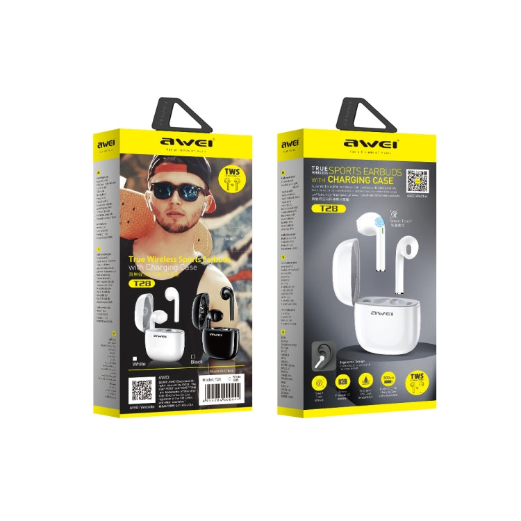 Tai nghe thể thao Bluetooth TWS V5.0 awei T28 có hộp sạc