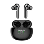 Tai nghe thể thao Bluetooth TWS V5.0 awei T15P có màn hình LED và hộp sạc, T15P