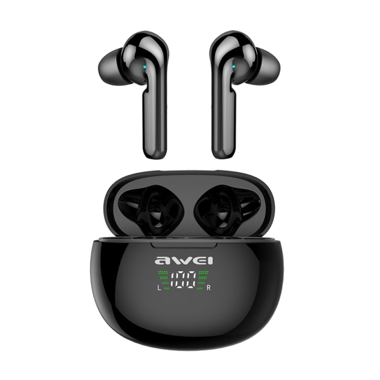 Tai nghe thể thao Bluetooth TWS V5.0 awei T15P có màn hình LED và hộp sạc, T15P