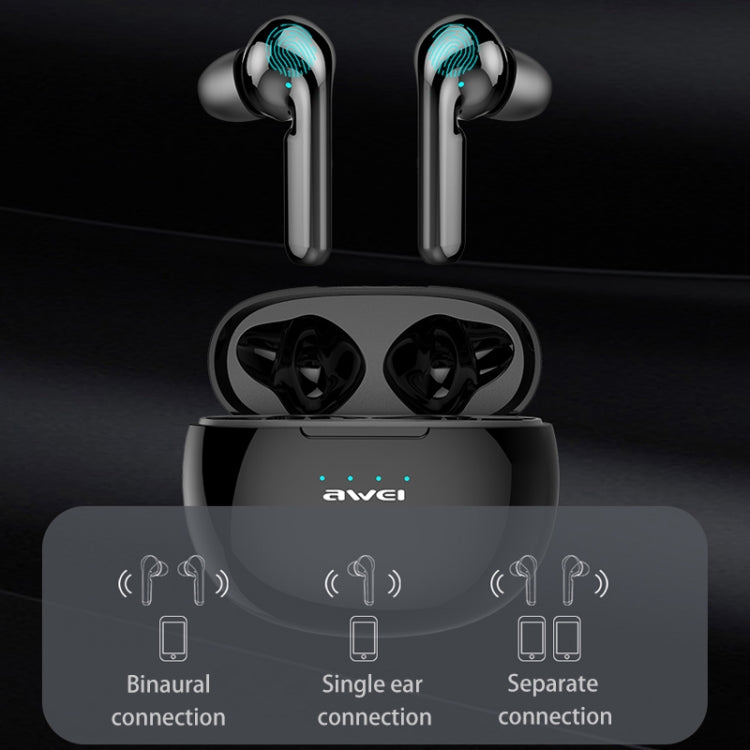 Tai nghe thể thao Bluetooth TWS V5.0 awei T15 có hộp sạc, T15