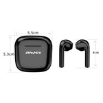 Tai nghe thể thao Bluetooth TWS V5.0 awei T26 Pro có hộp sạc, T26 Pro