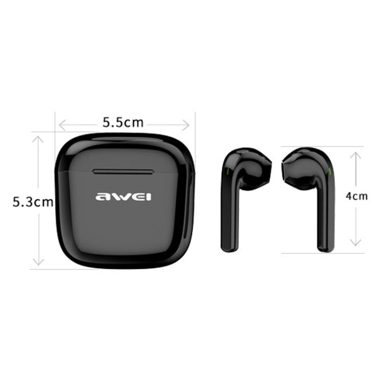 Tai nghe thể thao Bluetooth TWS V5.0 awei T26 Pro có hộp sạc, T26 Pro