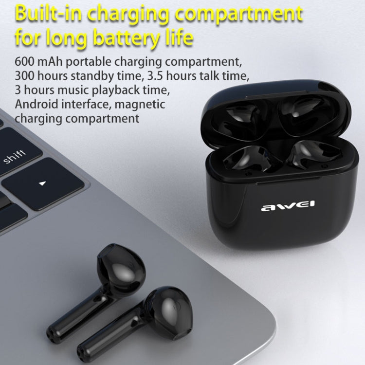 Tai nghe thể thao Bluetooth TWS V5.0 awei T26 Pro có hộp sạc, T26 Pro