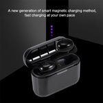 Tai nghe Bluetooth không dây chống nước IPX DT-4 Bluetooth 5.0 với hộp sạc nam châm 350mAh, hỗ trợ gọi điện, DT-4