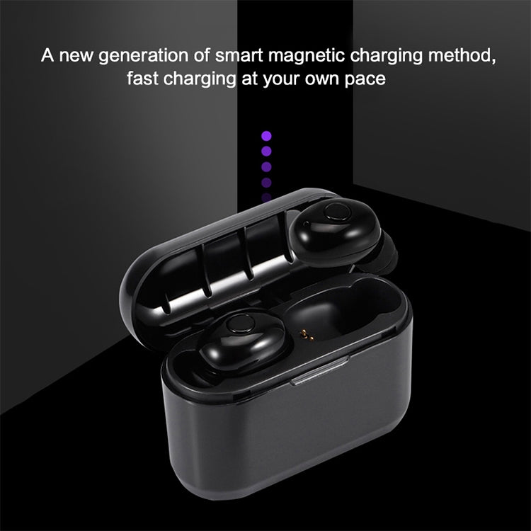 Tai nghe Bluetooth không dây chống nước IPX DT-4 Bluetooth 5.0 với hộp sạc nam châm 350mAh, hỗ trợ gọi điện, DT-4