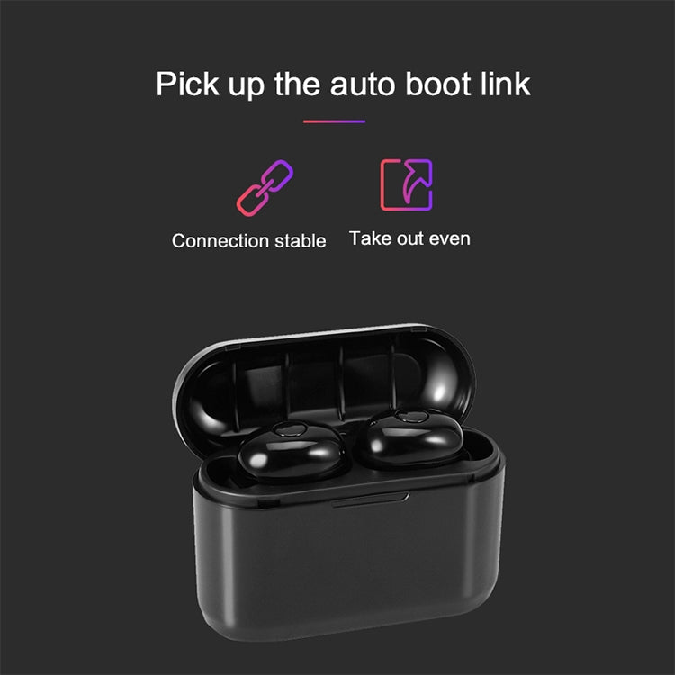 Tai nghe Bluetooth không dây chống nước IPX DT-4 Bluetooth 5.0 với hộp sạc nam châm 350mAh, hỗ trợ gọi điện, DT-4