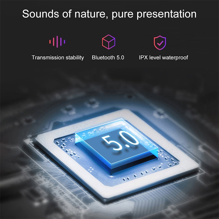 Tai nghe Bluetooth không dây chống nước IPX DT-4 Bluetooth 5.0 với hộp sạc nam châm 350mAh, hỗ trợ gọi điện, DT-4