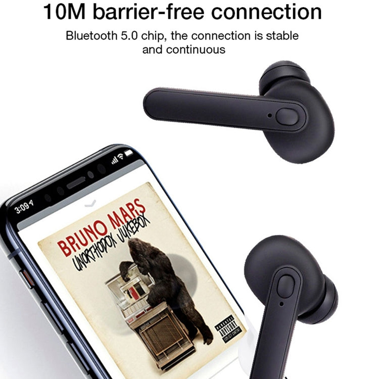 Tai nghe Bluetooth không dây chống nước IPX DT-5 Bluetooth 5.0 với hộp sạc nam châm, hỗ trợ gọi & chức năng sạc dự phòng, DT-5