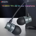 Tai nghe có dây Yesido YH32 3.5mm trong tai, Dài: 1.2m, YH32