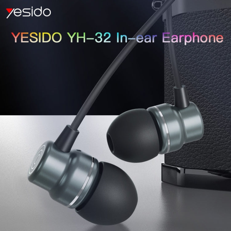 Tai nghe có dây Yesido YH32 3.5mm trong tai, Dài: 1.2m, YH32