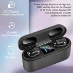 Tai nghe Bluetooth không dây hai bên Dt-18 với hộp sạc 2000mAh & cảm ứng & sạc hút nam châm thông minh