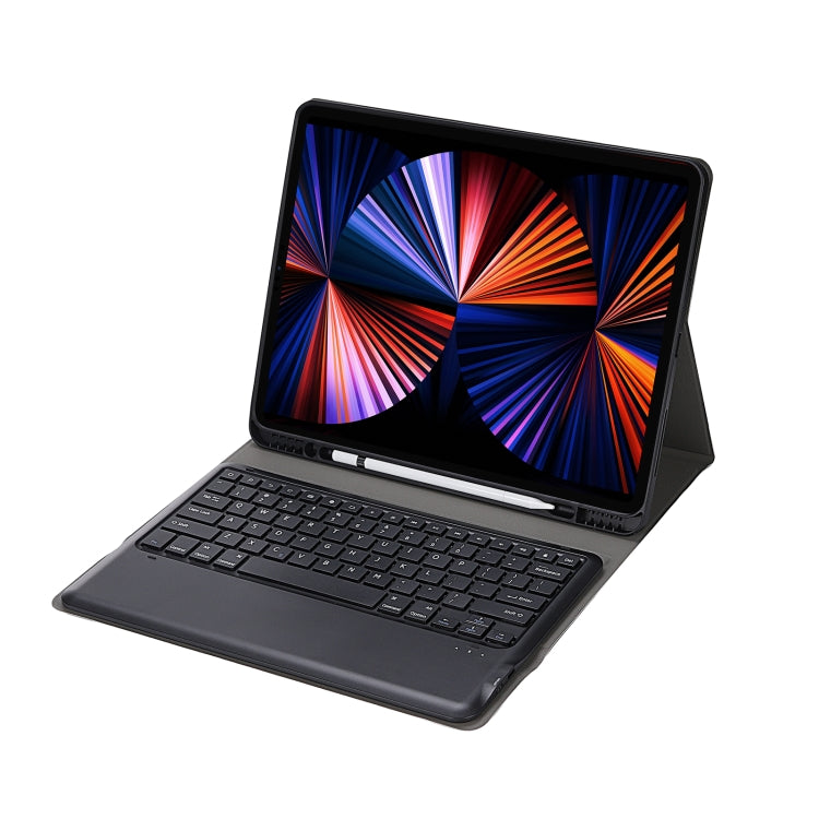 Bàn phím Bluetooth A12B 3.0 siêu mỏng có thể tháo rời, bao da máy tính bảng cho iPad Air 13 2024 / 2025 / Pro 12.9 inch 2022 / 2021 / 2020 / 2018, có khe cắm bút & giá đỡ