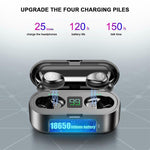 Tai nghe Bluetooth không dây điều khiển cảm ứng hai bên F9 TWS V5.0 với hộp sạc và màn hình kỹ thuật số, F9