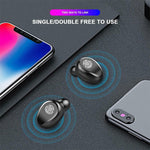 Tai nghe Bluetooth không dây điều khiển cảm ứng hai bên F9 TWS V5.0 với hộp sạc và màn hình kỹ thuật số, F9