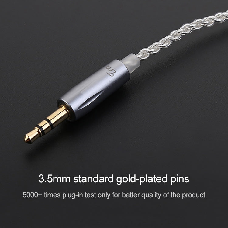 Cáp nâng cấp mạ bạc TRN với kết nối A2DC cho tai nghe TRN V10 V20, A2DC