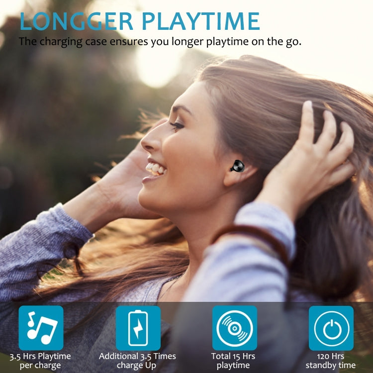 Tai nghe Bluetooth không dây Bluetooth 5.0 với hộp sạc nam châm BTH-A6, BTH-A6