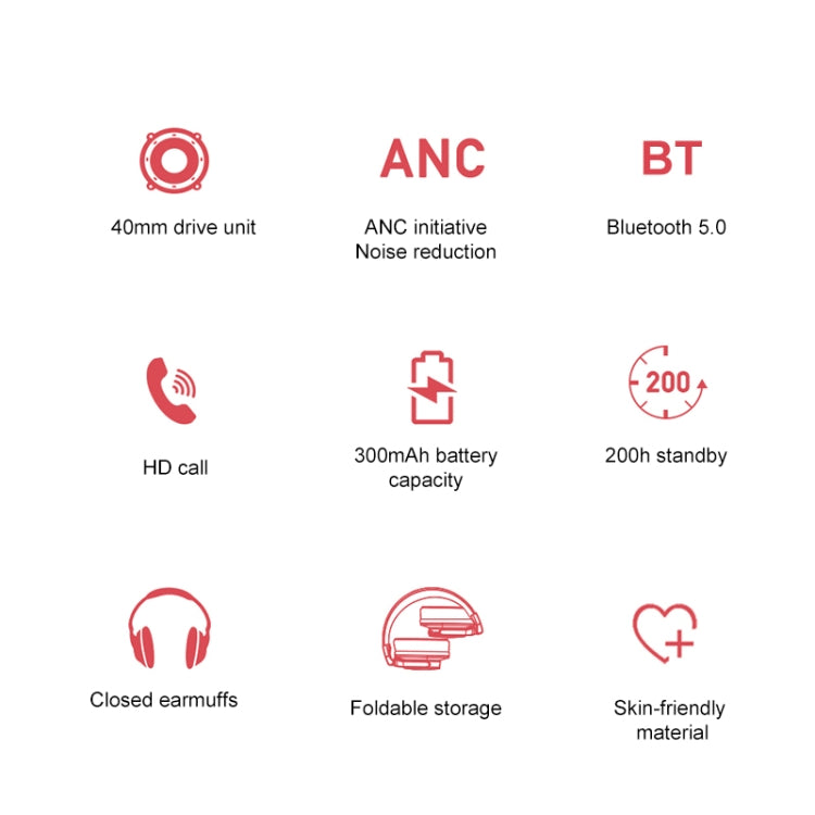 Tai nghe không dây Bluetooth chống ồn ANC gập awei A710BL, A710BL