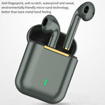 Tai nghe Bluetooth 5.0 TWS không dây hai bên J18 kèm hộp sạc, J18 (Xanh lá), J18 (Vàng hồng), J18 (Trắng), J18 (Đen)