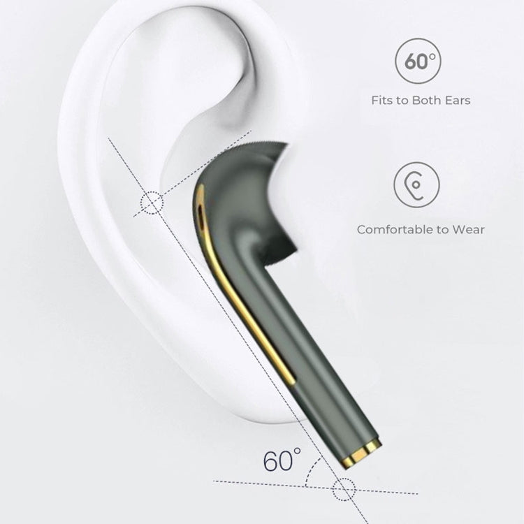 Tai nghe Bluetooth 5.0 TWS không dây hai bên J18 kèm hộp sạc, J18 (Xanh lá), J18 (Vàng hồng), J18 (Trắng), J18 (Đen)