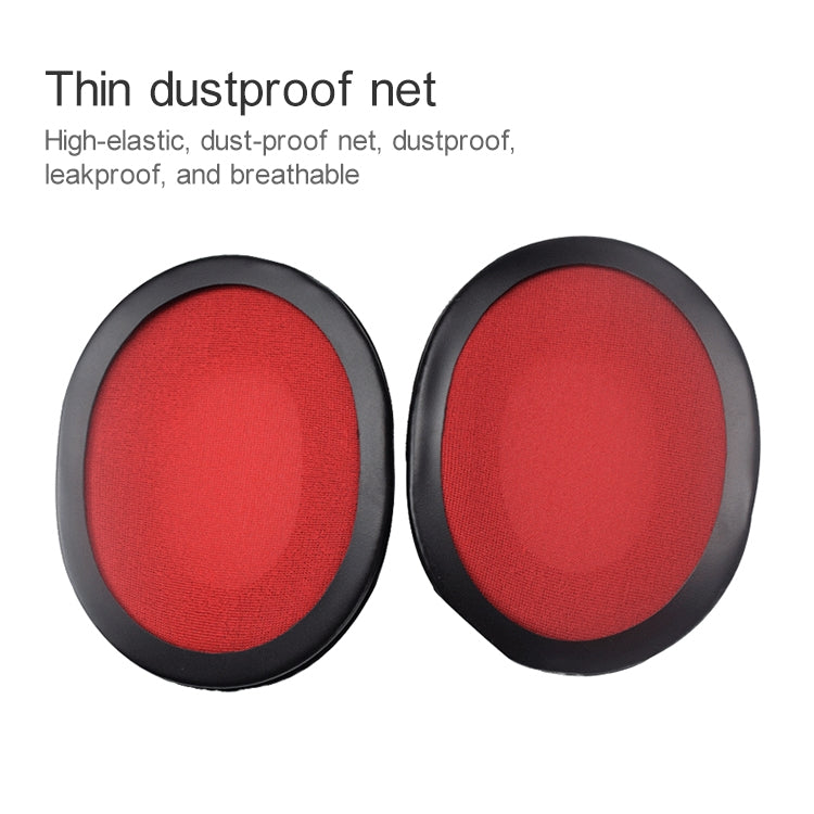 2 cái đệm tai nghe Kingston KHX-HSCP / HyperX Cloud II bằng mút lưới đỏ vải nỉ thay thế, cho Kingston KHX-HSCP HyperX Cloud II (Vải nỉ đỏ)