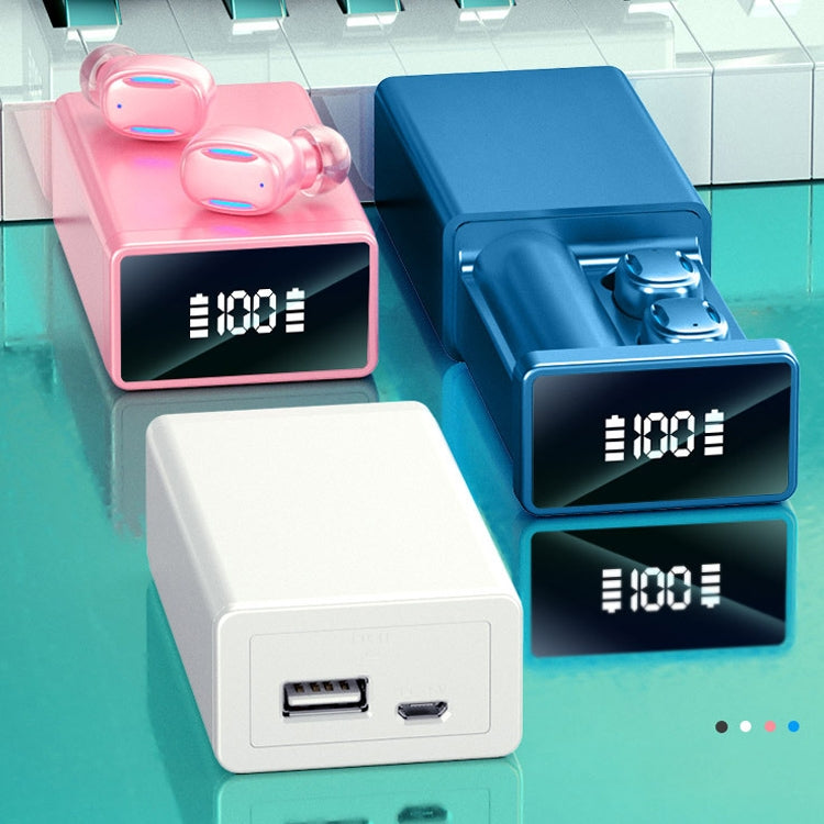 Tai nghe Bluetooth màn hình kỹ thuật số kéo ra phiên bản tiếng Anh A22 kèm hộp sạc từ tính, hỗ trợ cảm ứng đèn & pin dự phòng, phiên bản tiếng Anh