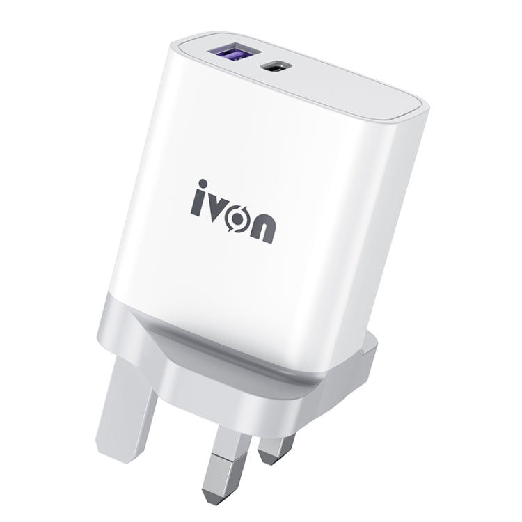 IVON AD52 18W USB-C / Type-C + USB Cổng Kép Sạc Nhanh PD