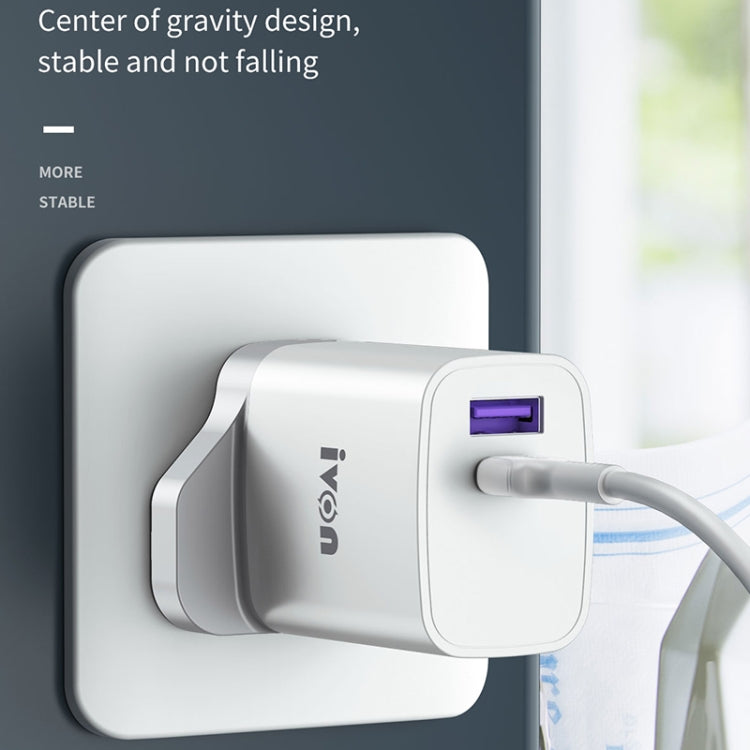 IVON AD52 18W USB-C / Type-C + USB Cổng Kép Sạc Nhanh PD